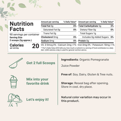 Micro Ingredients Organic Pomegranate Juice Powder