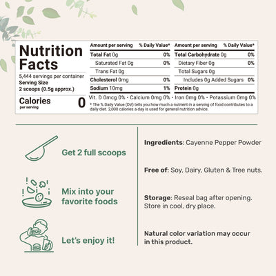 Micro Ingredients Spicy Ground Cayenne Pepper Powder
