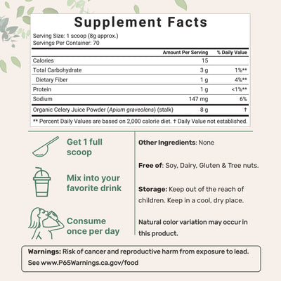 Micro Ingredients Organic Celery juice Powder