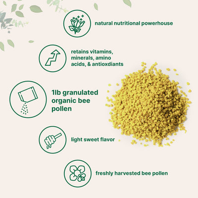 Micro Ingredients Premium Organic Bee Pollen Granules