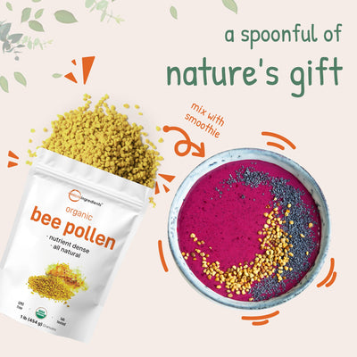 Micro Ingredients Premium Organic Bee Pollen Granules