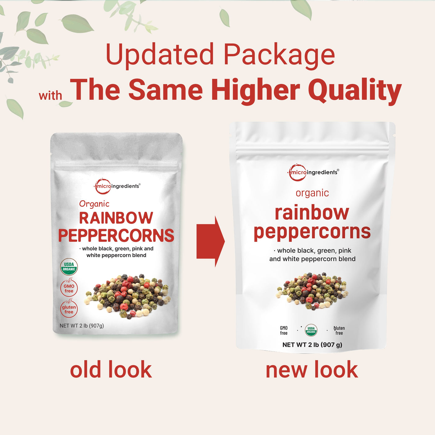 Micro Ingredients Organic Whole Rainbow Peppercorn Blend