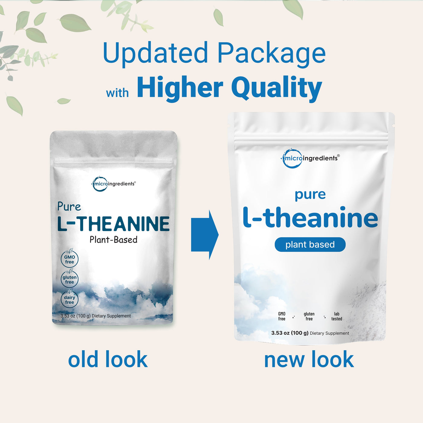 Micro Ingredients L-Theanine Powder, 100g