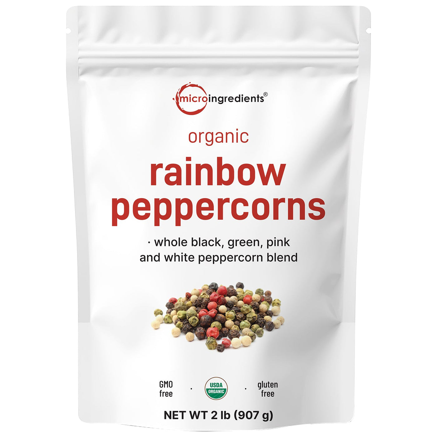 Micro Ingredients Organic Whole Rainbow Peppercorn Blend
