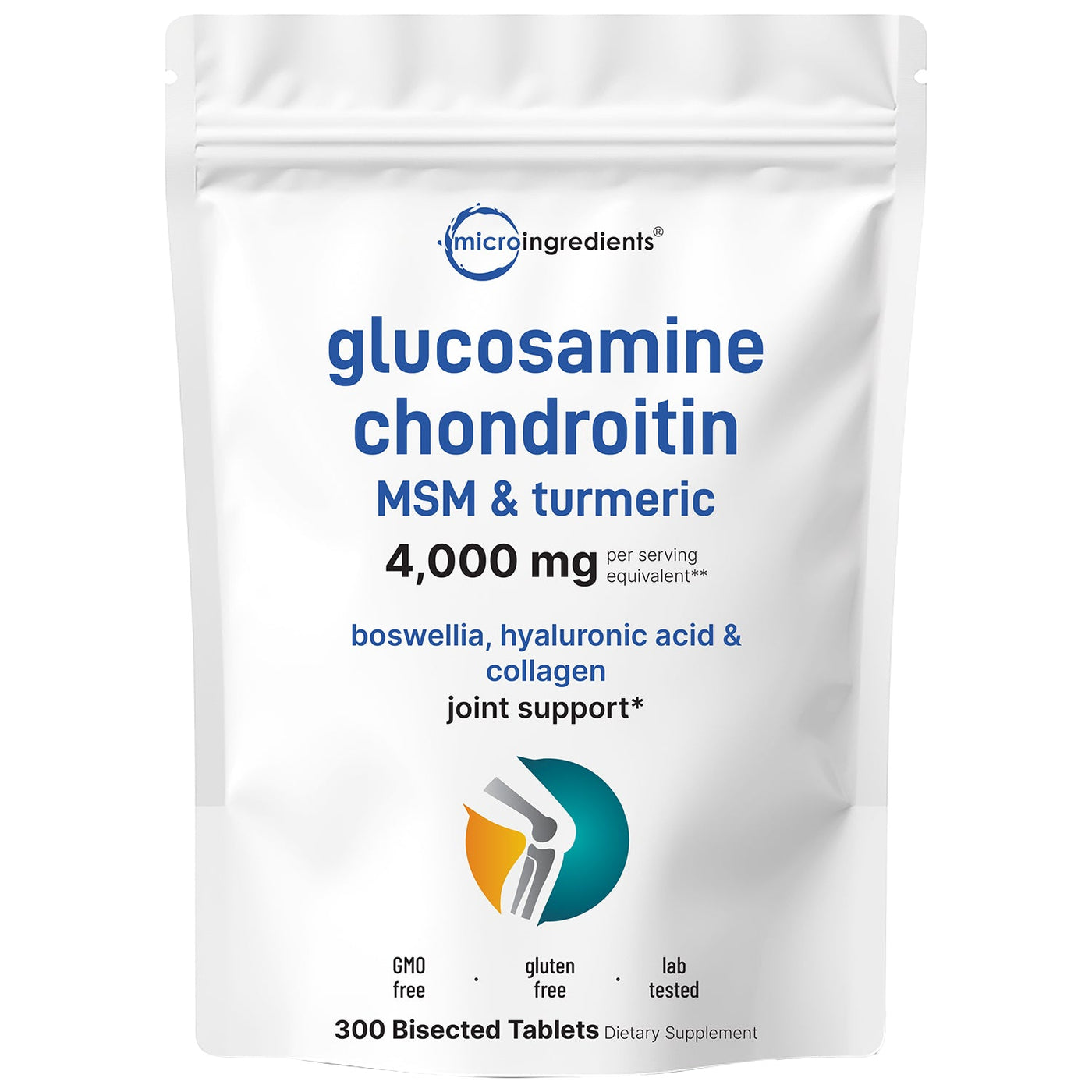 Micro Ingredients Glucosamine Chondroitin MSM and Turmeric Supplement